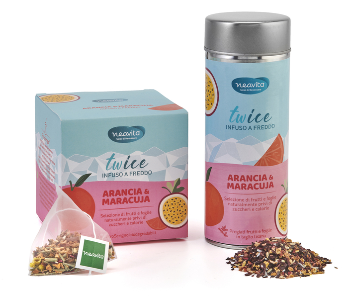 INFUSO TWICE ARANCIA E MARACUJA FILTROSCRIGNO 15 FILTRI 3,5 G - farmavitality.it