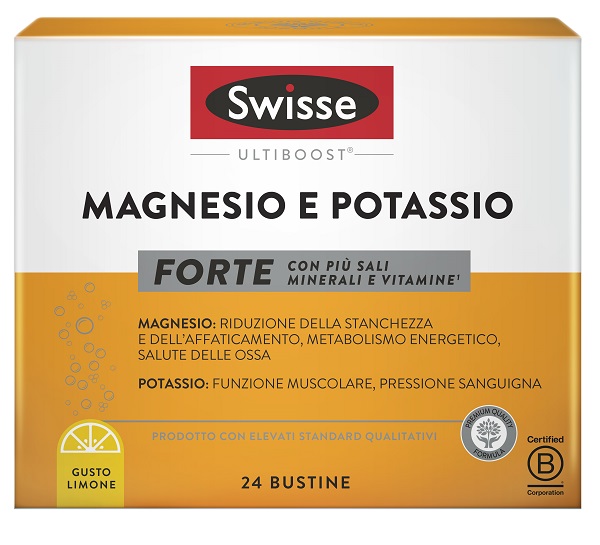 Swisse Magnesio e Potassio Forte Integratore 24 Bustine - farmavitality.it