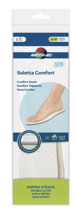 MASTER-AID FOOTCARE SOLETTA COMFORT RITAGLIABILE 2 PEZZI - farmavitality.it