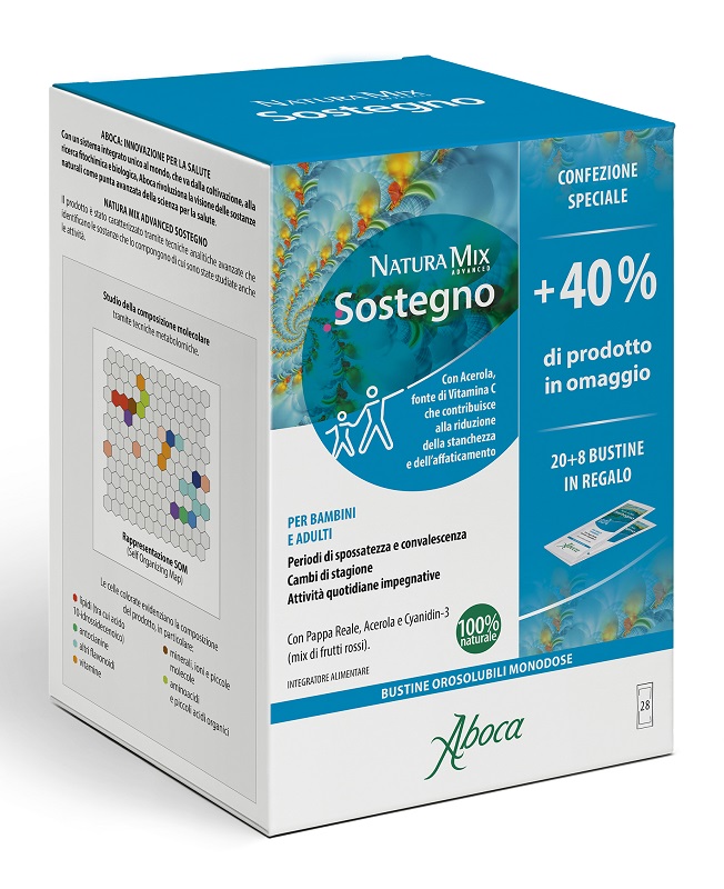 NATURA MIX ADVANCED SOSTEGNO OROSOLUBILE 28 BUSTINE CONFEZIONE SPECIALE - farmavitality.it