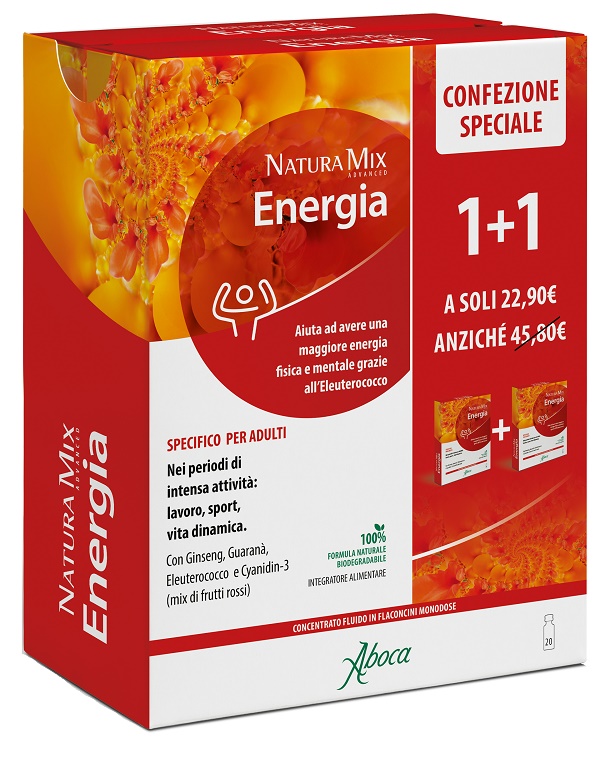 NATURA MIX ADVANCED ENERGIA 10 + 10 FLACONCINI CONFEZIONE SPECIALE - farmavitality.it