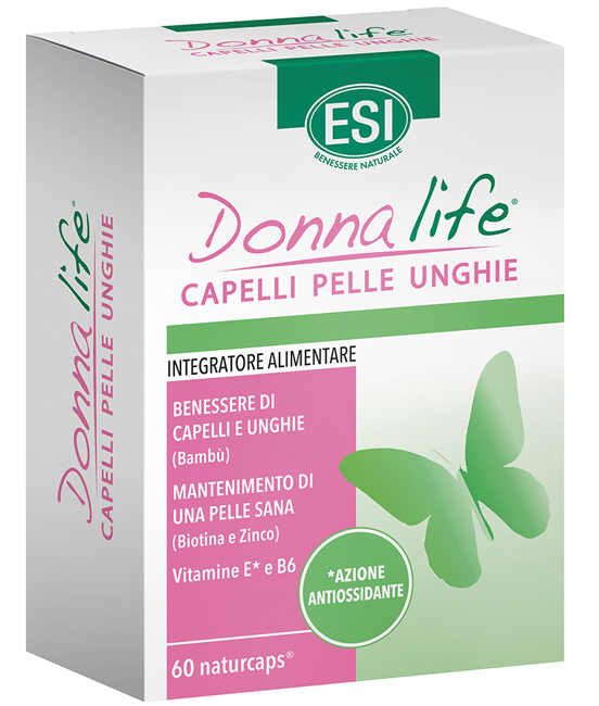 ESI DONNA LIFE CAPELLI PELLE UNGHIE 60 NATURCAPS - farmavitality.it