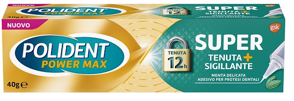 POLIDENT SUPER TENUTA+SIGILLANTE MENTA DELICATA ADESIVO PROTESI DENTALE 40 G - farmavitality.it