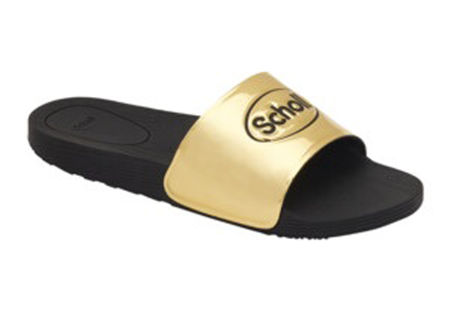 Scholl WOW Mirror, ciabatta black&gold- Numero 40  - farmavitality.it