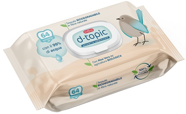 D-TOPIC SALVIETTE UMIDIFICATE 64 PEZZI - farmavitality.it